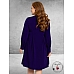 YOEK Jurk Grandad Collar Dolce Paars